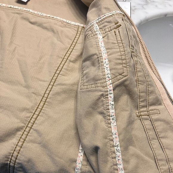 GAP Womens Corduroy Knit Full Zip Tan Jacket Size Small - Picture 5 of 13